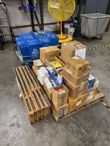 Lot of bulbs and ballast