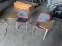 100 Maroon tablet chairs
