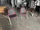 100 Maroon tablet chairs