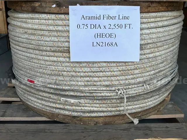 0.75" DIA x 2,550 ft Samson Aramid Fiber Rope (HEOE) - LN2168A