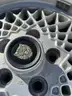 JAGUAR LACY SPOKE ALUMINUM WHEELS WITH NEWER CENTER CAPS XJ XJ6 XJS