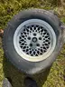 JAGUAR LACY SPOKE ALUMINUM WHEELS WITH NEWER CENTER CAPS XJ XJ6 XJS