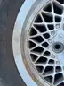 JAGUAR LACY SPOKE ALUMINUM WHEELS WITH NEWER CENTER CAPS XJ XJ6 XJS