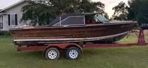 1965 CENTURY CORONADO HARDTOP WITH TANDUM AXLE ROADWORTHY TRAILER WITH BRAKES