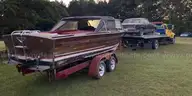 1965 CENTURY CORONADO HARDTOP WITH TANDUM AXLE ROADWORTHY TRAILER WITH BRAKES