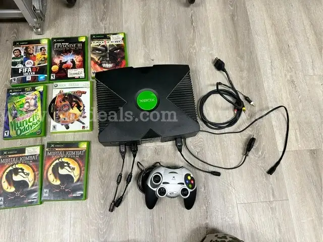 Xbox with Games and Accessories