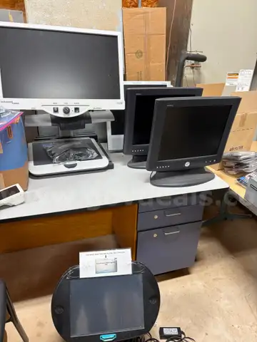 (2) Barcode Scanners and (3) Monitors