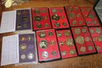 HALF DOLLAR COIN (37); $1 COIN (1); QUARTER (1); DIME (1); COLLECTORS COIN (5);