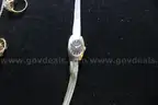 PAIR OF EARRINGS (1), CHARMS (6), WATCH (1), PIN (1), RINGS (8), NECKALACE (1)