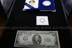 $50 coin (1) $100 bill (1) $1.00 coin (52) $5.00 coin (1)