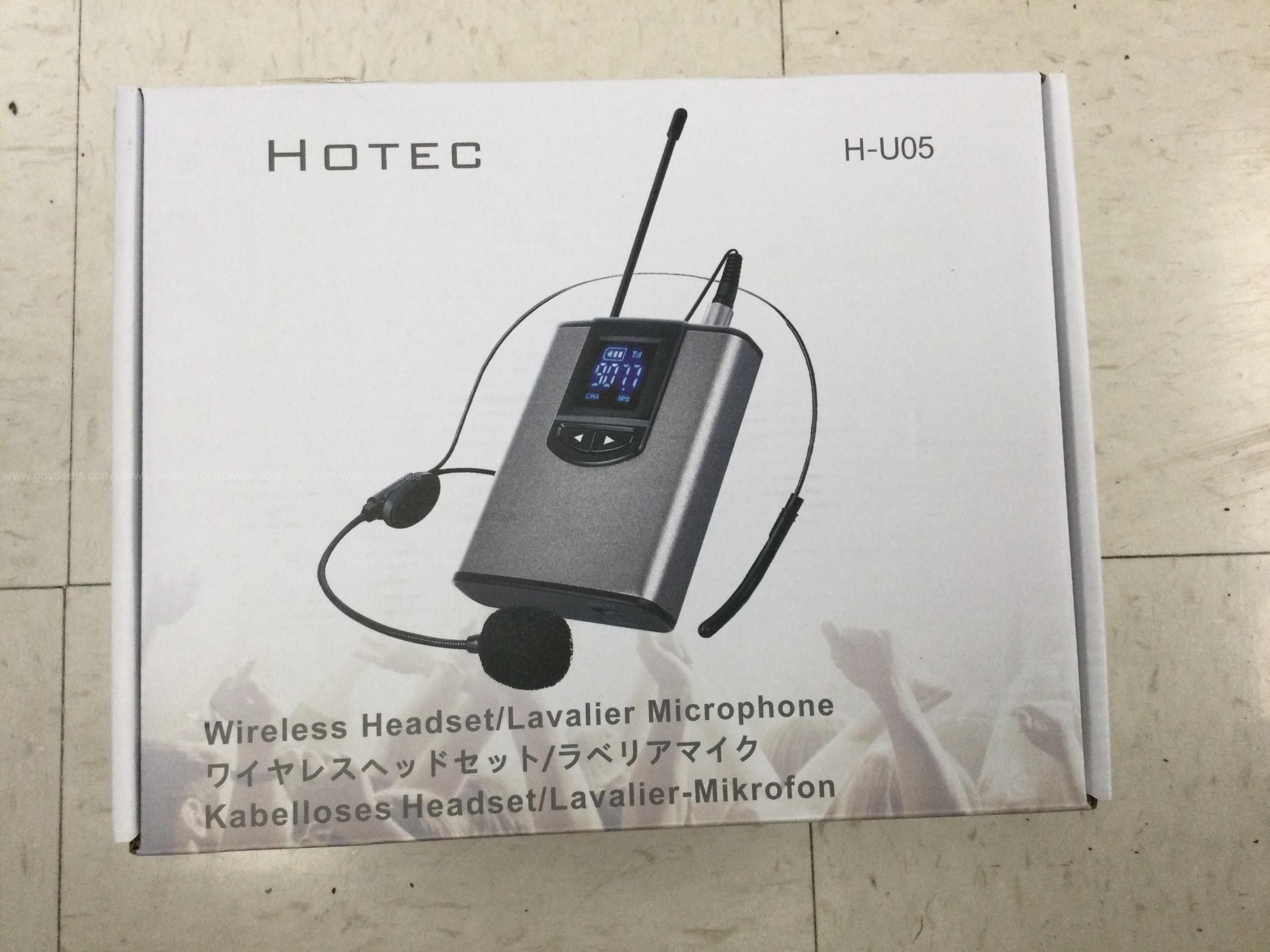 Hotec uhf wireless headset outlet microphone