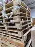 LARGE WOODEN, PLYWOOD TOP, PALLETS, (QTY 20)
