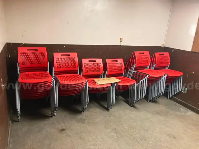 Lot of 45 stacking chairs