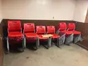 Lot of 45 stacking chairs