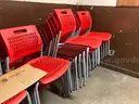 Lot of 45 stacking chairs