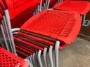 Lot of 45 stacking chairs