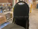 Lot of 53 stacking padded seat banquet chairs