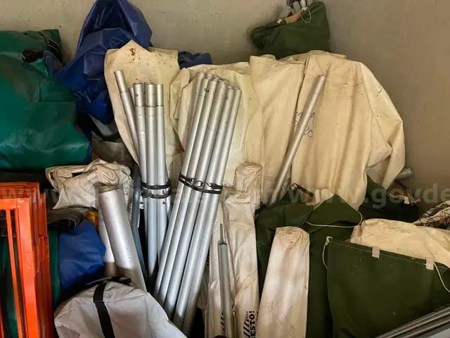Lot of 12 pole tents - various conditions
