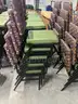 (x25) Chairs (Green Seat / Multi-Color Backrest)