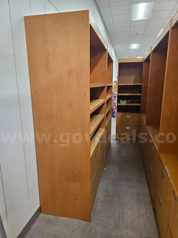 Lot of 9 Commercial Display Cabinets