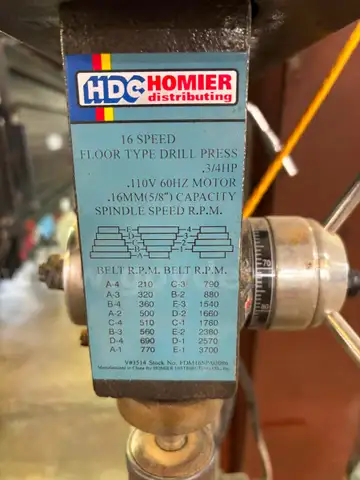16 Speed Floor Type Drill Press