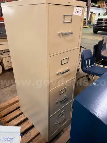 1 ea 4 drawer filing cabinet