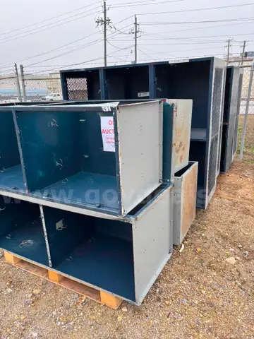 SCRAP lockers 3 sections 32ea locker spaces
