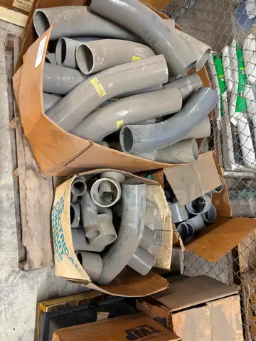 3 1/2" Elbows and  couplings CONDUIT