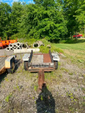 1975 TRAILER 3 X 6 STEEL BED - PINTLE HOOK