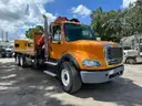 Palfinger PK33002EH mounted on 2012 Freightliner M2 112 T/A Flatbed Truck