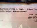 2015 Mack LEU600 with Heil T/A Rear Load Garbage Truck