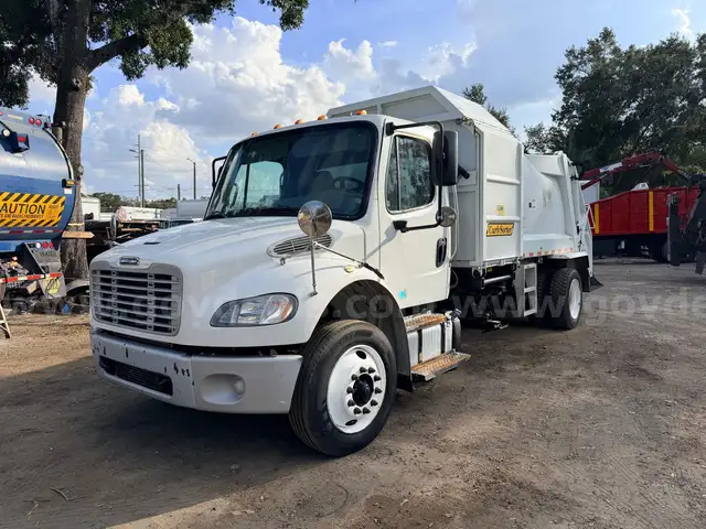2016 Freightliner M2 106 with PAC-Mac 6 Cu Yard Rear Load Garbage Truck