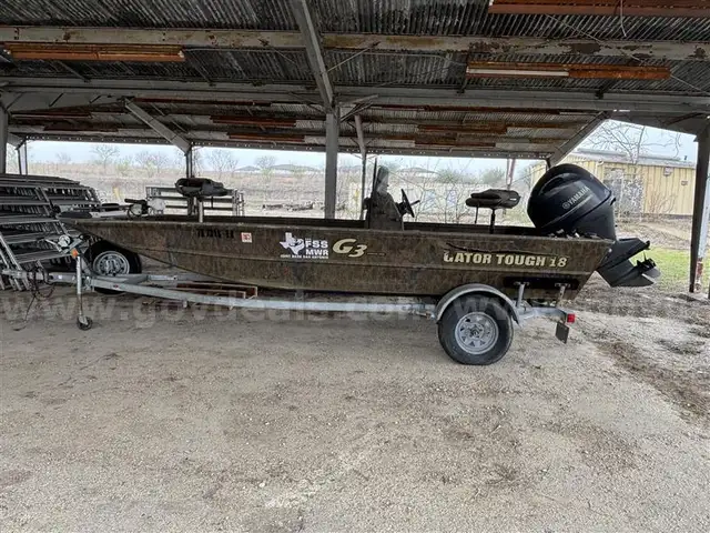 2017 Gator Tough 18 - G3 Boat with 90hp Motor and Boat Trailer