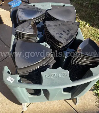 Two Carts With Dishes