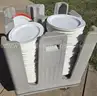 Two Carts With Dishes