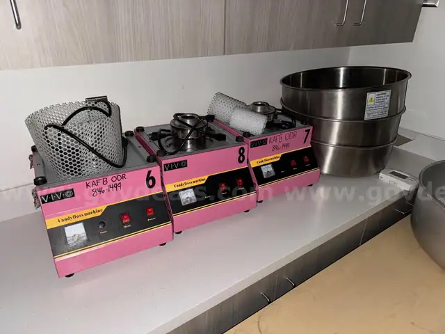 Lot of (3) Cotton Candy Machines