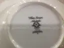 1270ea Noritake White Scapes 4259 Sheridan Gold China dishware