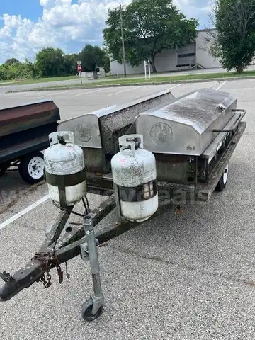 Two Lazy-Man Charcoal Type Gas Broiler