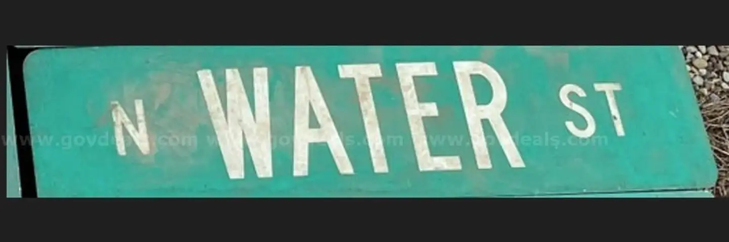 Retired Village Street Sign - N Water St