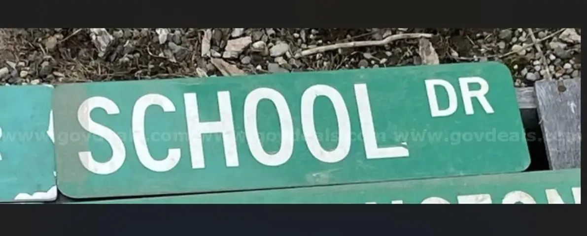 Retired Village Street Sign - School Dr