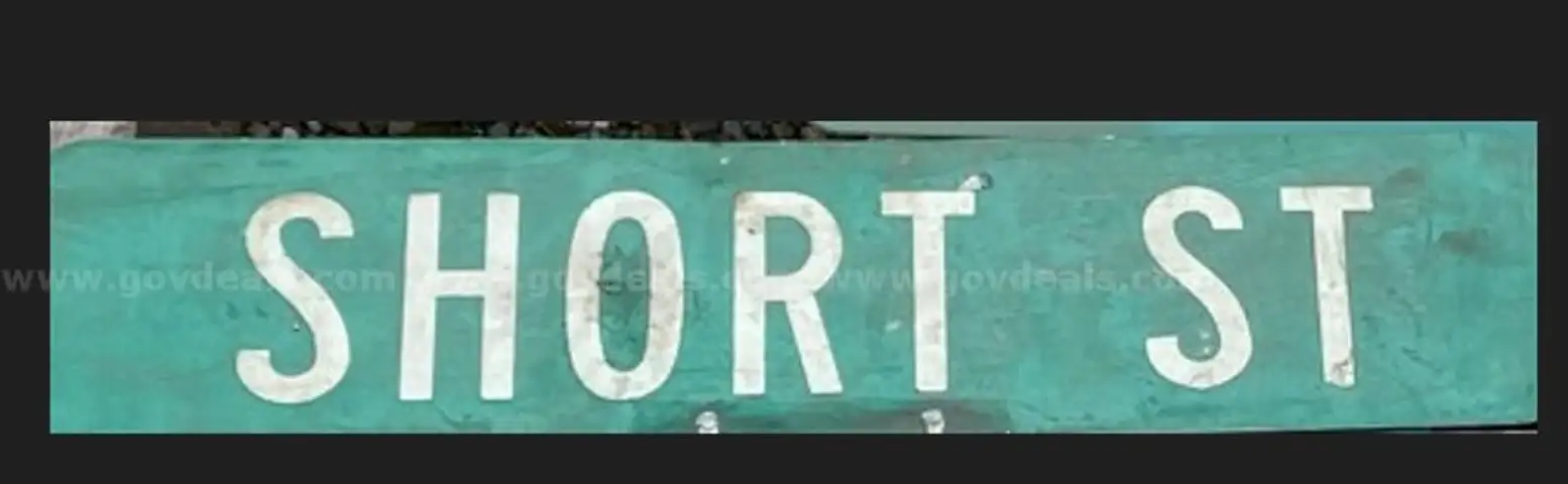 Retired Village Street Sign - Short St