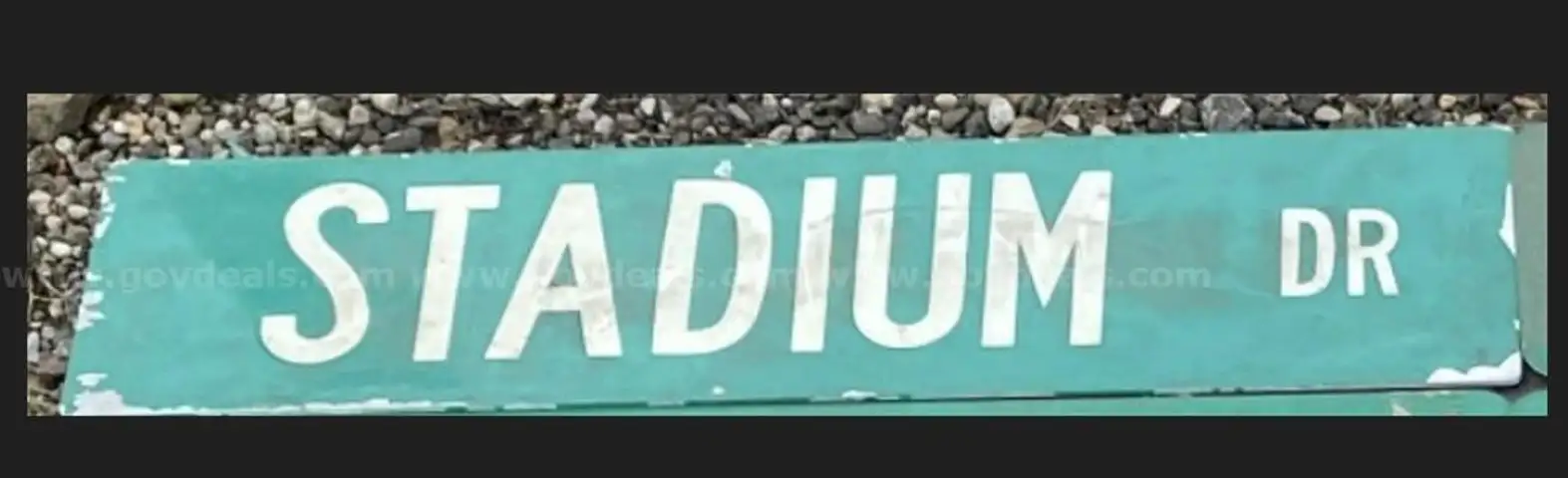 Retired Village Street Sign - Stadium Dr