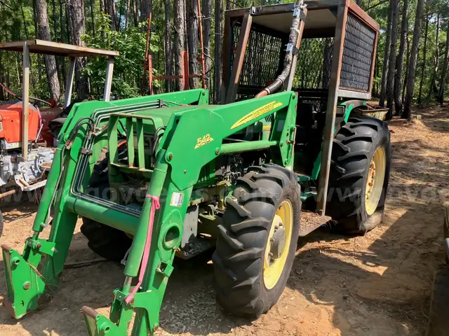 1996 John Deere 5500 Open Cab Tractor with Cage