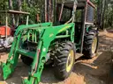 1996 John Deere 5500 Open Cab Tractor with Cage
