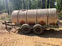 1000 gallon water buffalo trailer - 4-wheel with a clevis pin hitch