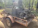 Used Prescribed Burn Trailer - w/ pump engine, 400 gal tank, and hose reel