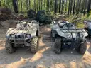 Lot of 2 Yamaha Big Bear 400 ATV&#x27;s - Early 2000&#x27;s models