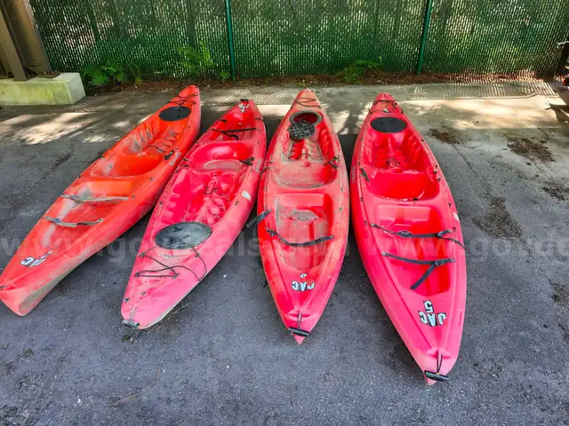 Lot of (4) 2015 Perception Red Carolina KAYAKs