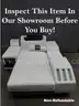 Onsite, Buy Now- Jubilee Furniture (WHITE + BLACK) Chaise w/ Armrest Console-Non Refundable