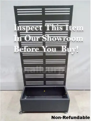 Onsite, Buy Now- Latitude Run Metal Planter Box with Trellis with Wheels-Non Refundable
